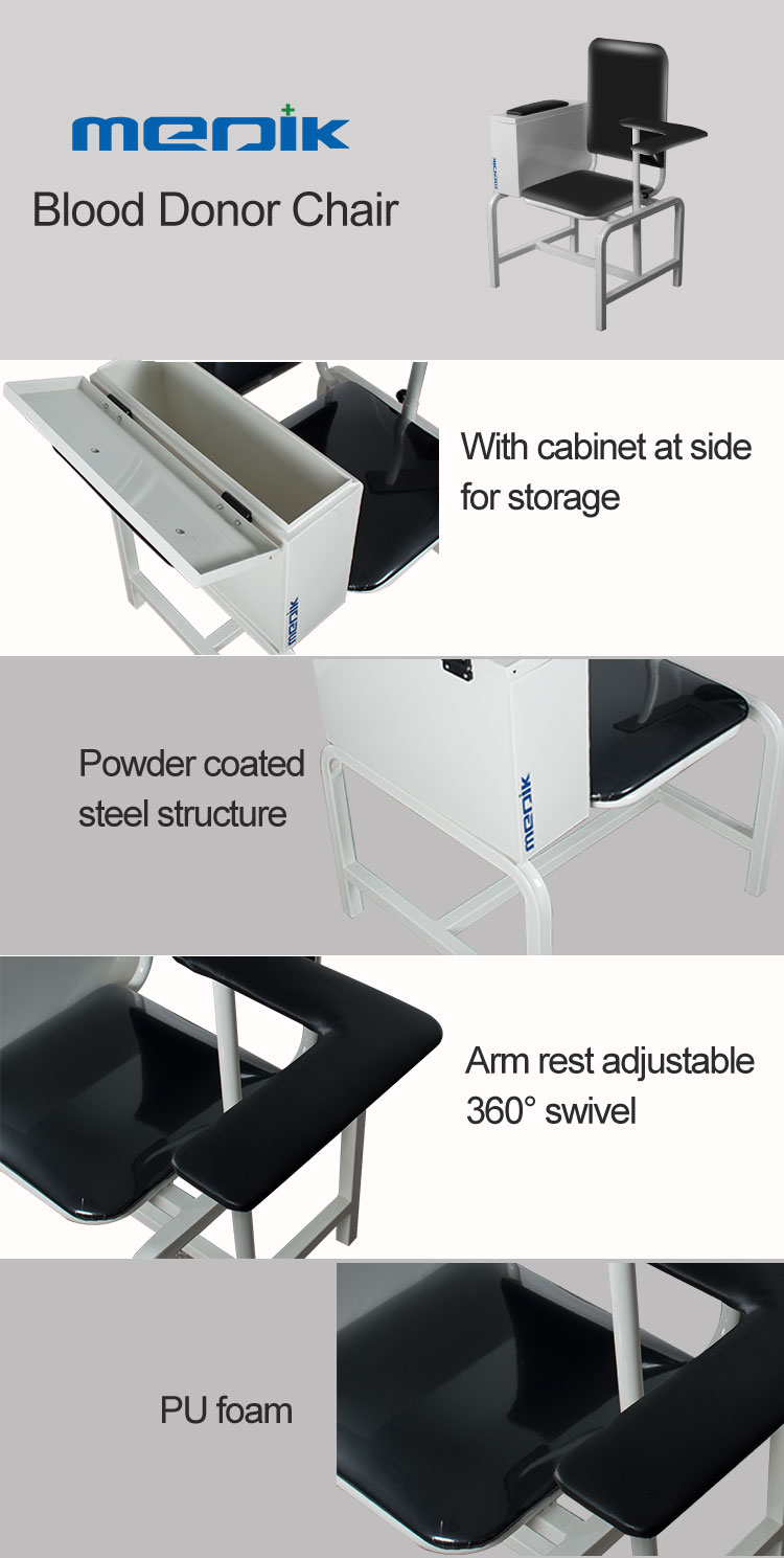 YA-DS-M04 Manual Blood Transfusion Chair With Cabinet