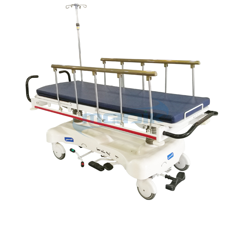 YA-PS02-E Emergency Hydraulic Patient Stretcher With Full Length X-ray Platform