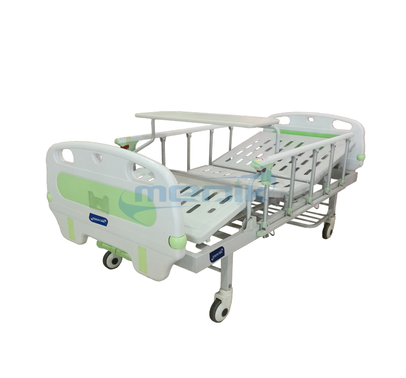 YA-M2-8 Two Crank Manual Nursing Sick Bed With Bumper